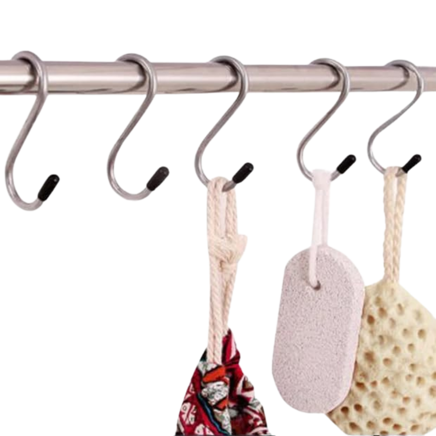 99¢- 16-6 Stainless Steel 4" Hooks – Durable Wall Hooks for Home, Kitchen, and Bathroom Organization: 4CT