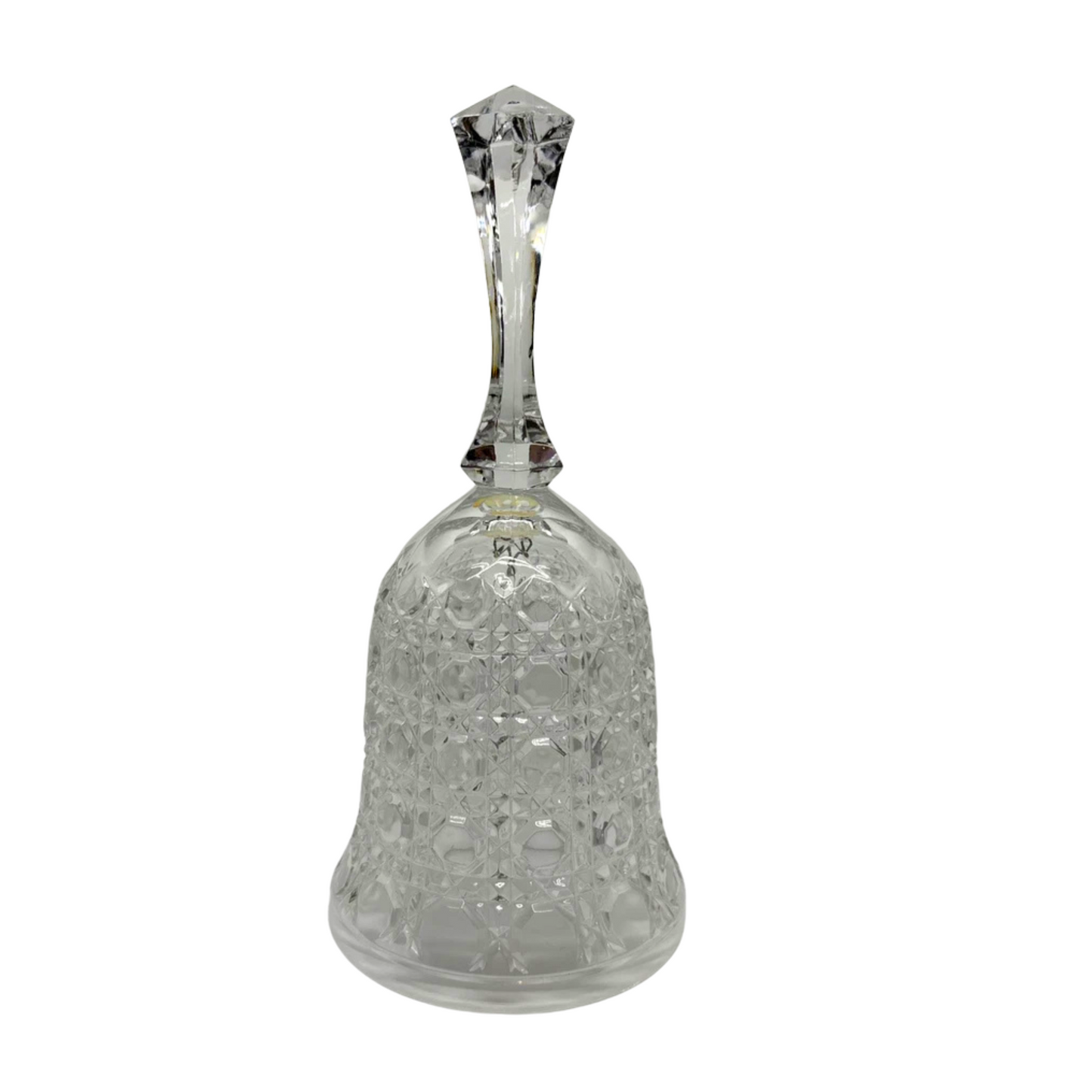 99¢- Handheld Glass Bell – Elegant Decorative Bell for Signaling, Ceremonies, or Décor: 1CT