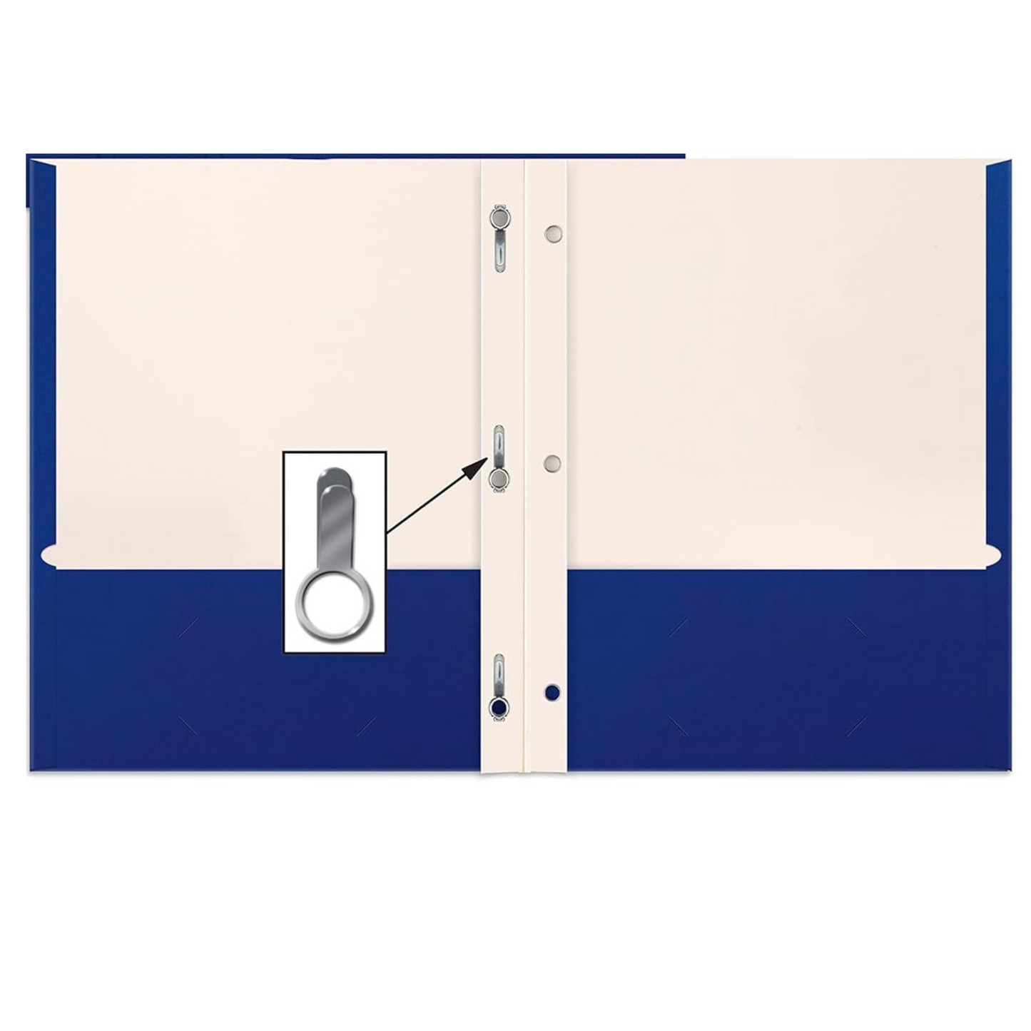 99¢-Two-Pocket Folder with Prongs – Durable Poly Folders