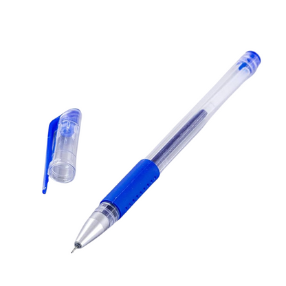 99¢ Elite Series –Gel Pens with Rubber Grips-Blue:5CT