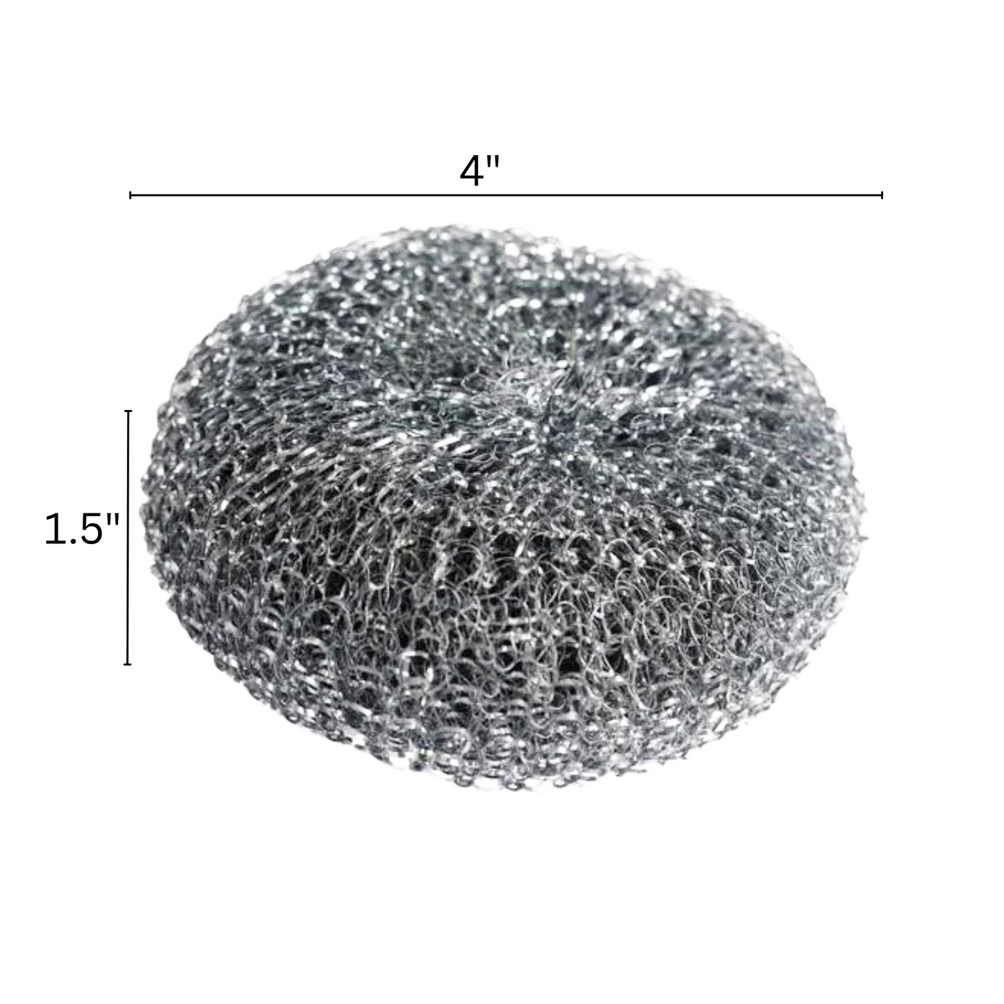 99¢ Stainless Steel Scrubber Balls – 3-Pack Silver