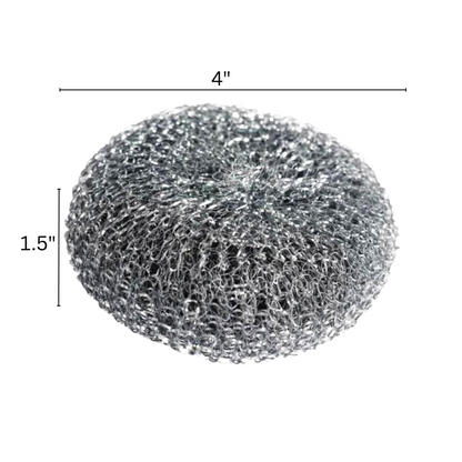 99¢ Stainless Steel Scrubber Balls – 3-Pack Silver