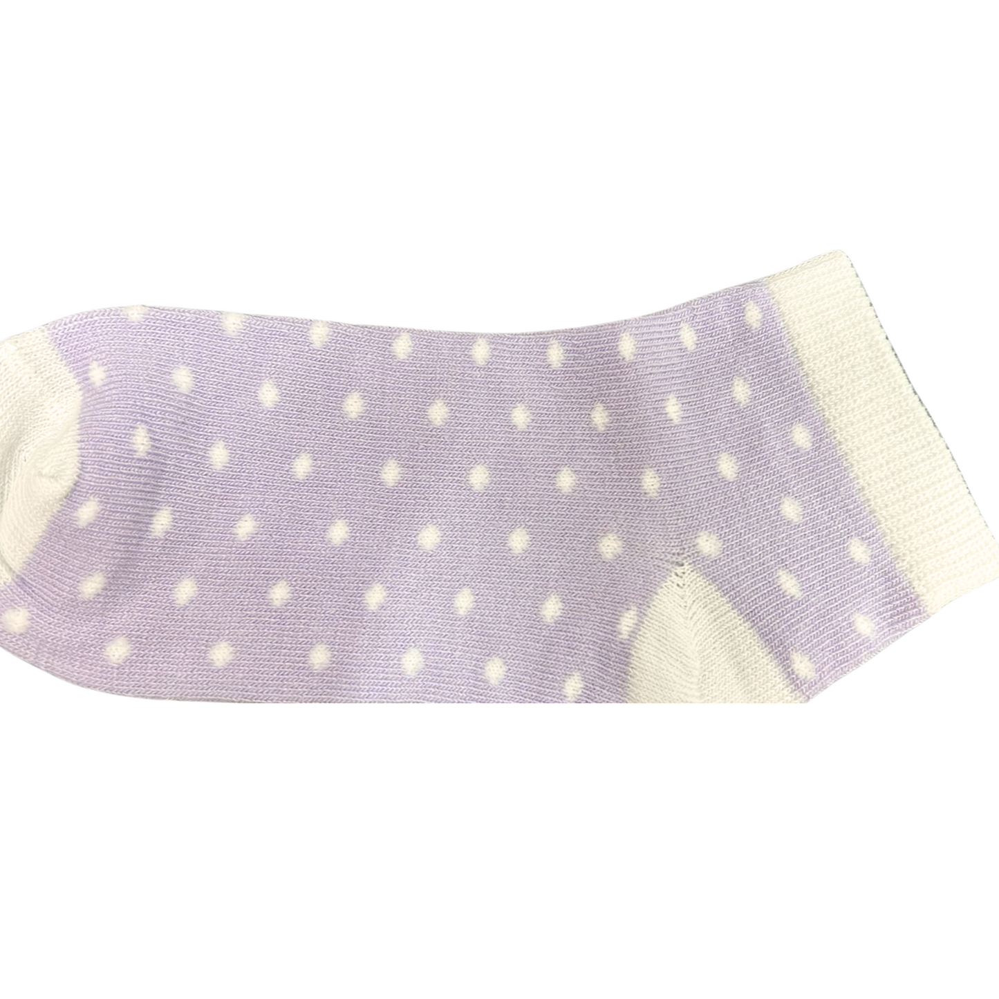 99¢ - Pair of Soft, Stretchy & Comfortable Fit Dotted Purple Kids’ Ankle Socks: 1CT