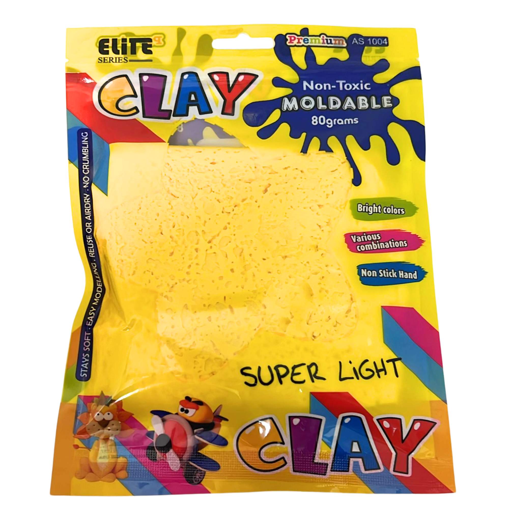 80g Super Light Moldable Clay – Bright Colors – Non Toxic and Air Dry Clay & Moulding Dough DIY lifestyle use image