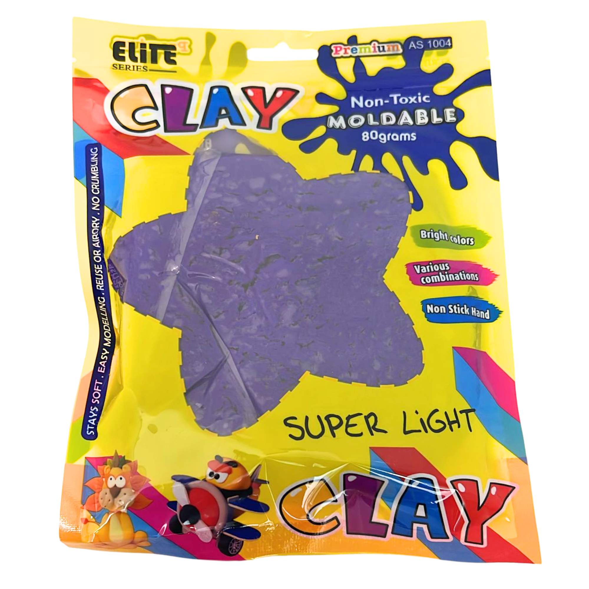80g Super Light Moldable Clay – Bright Colors – Non Toxic and Air Dry Clay & Moulding Dough DIY product image 7