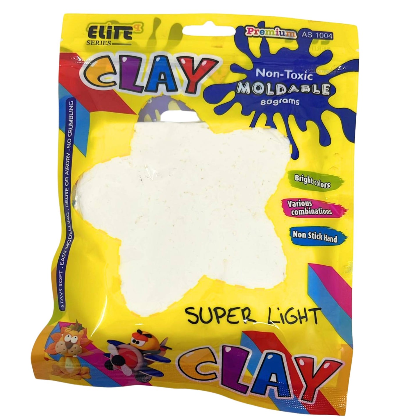 80g Super Light Moldable Clay – Bright Colors – Non-Toxic and Air Dry