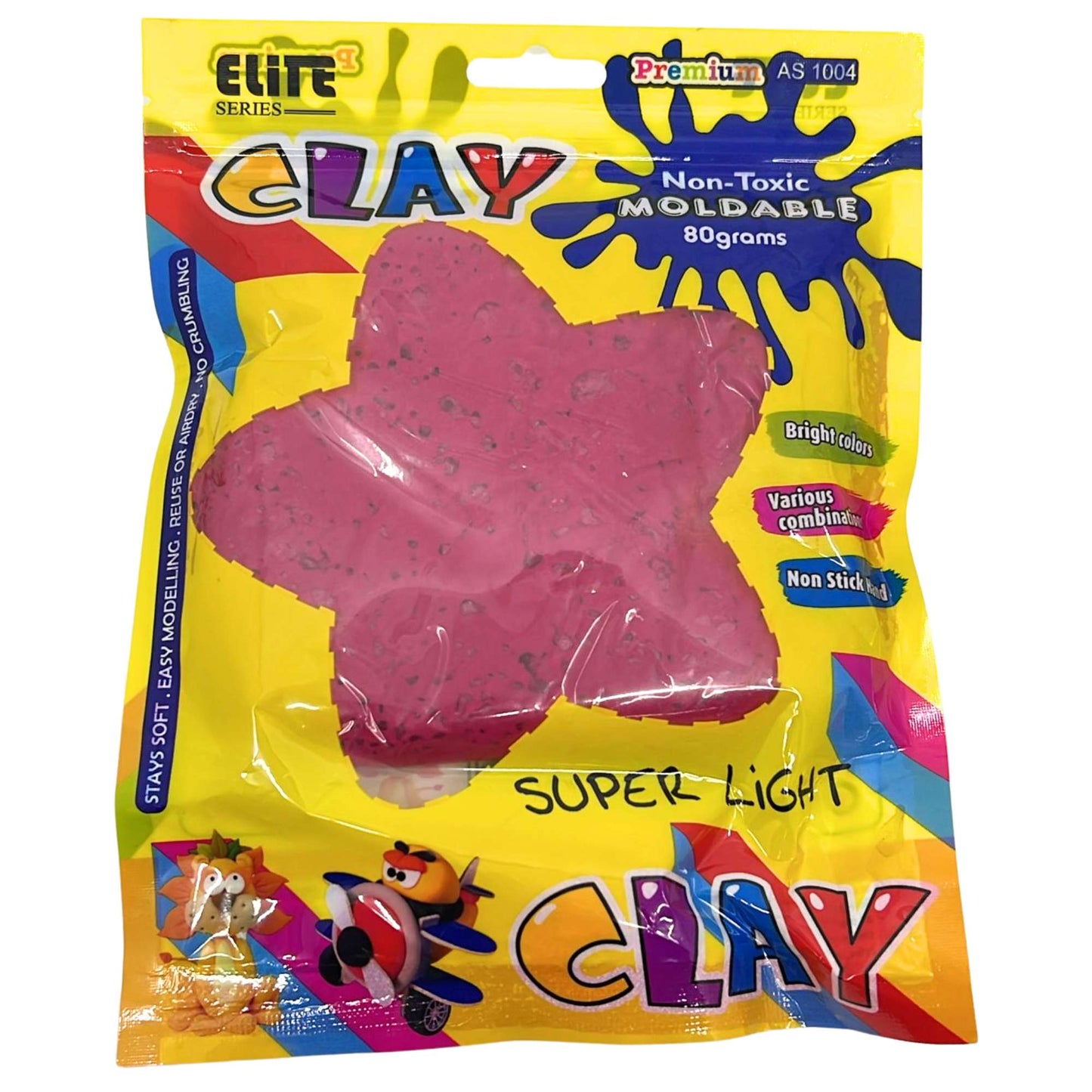80g Super Light Moldable Clay – Bright Colors – Non-Toxic and Air Dry