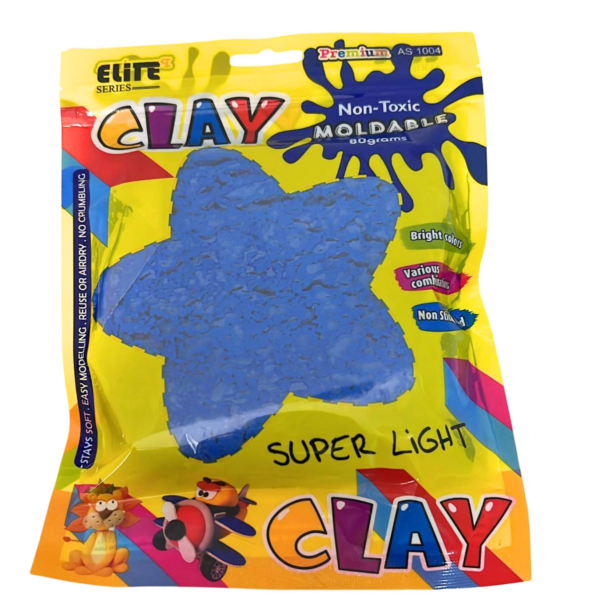80g Super Light Moldable Clay – Bright Colors – Non Toxic and Air Dry Clay & Moulding Dough DIY product image 5