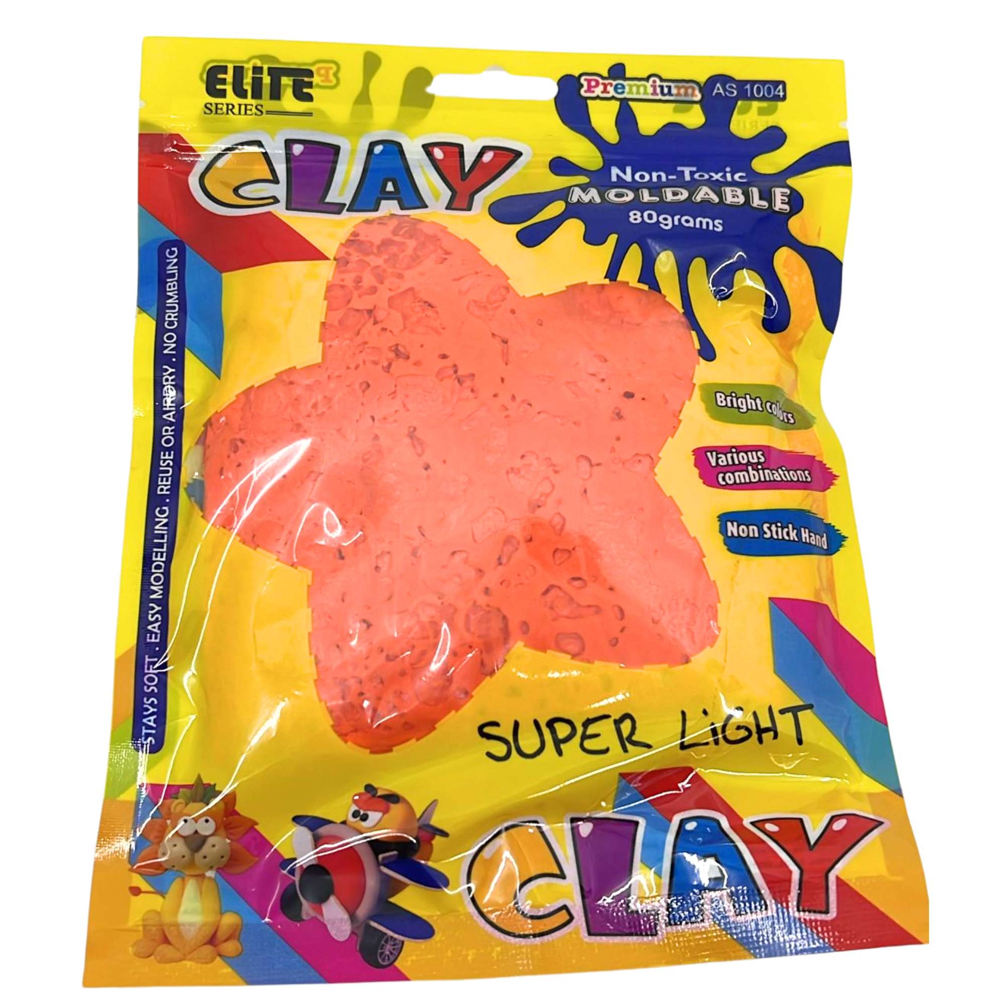 80g Super Light Moldable Clay – Bright Colors – Non Toxic and Air Dry Clay & Moulding Dough DIY product image 8
