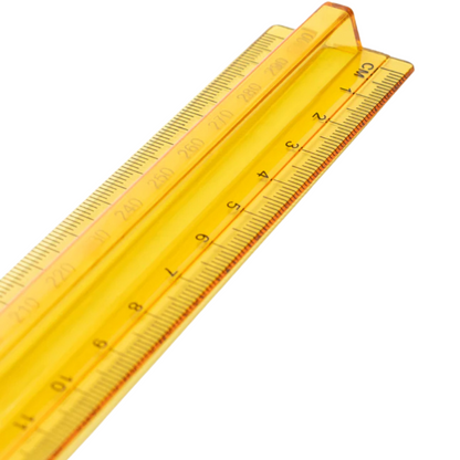 99¢– 12" Raised Grip Aluminium Ruler – Metric & Imperial Scale