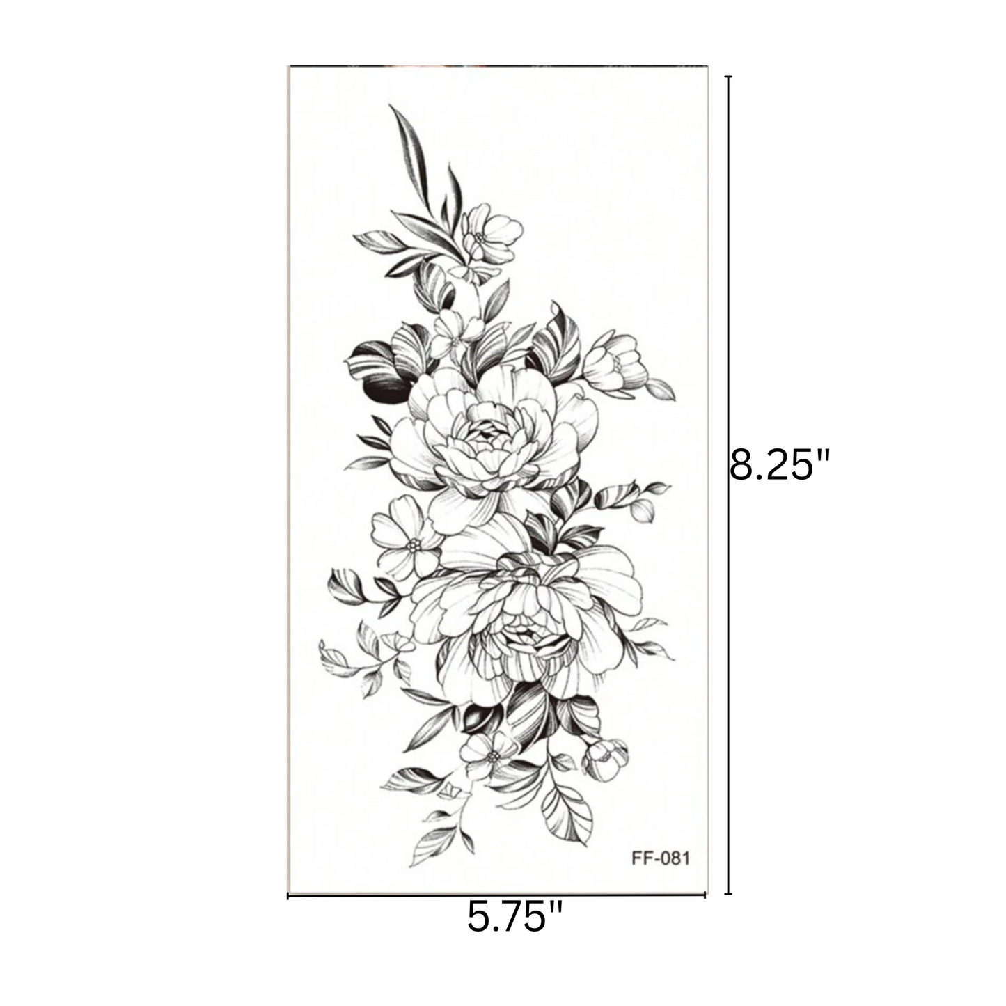 99¢- Temporary Long-Lasting Tattoo Sticker – Semi-Permanent Black Body Art for Men & Women: 1CT