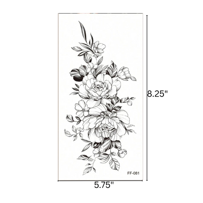 99¢- Temporary Long-Lasting Tattoo Sticker – Semi-Permanent Black Body Art for Men & Women: 1CT