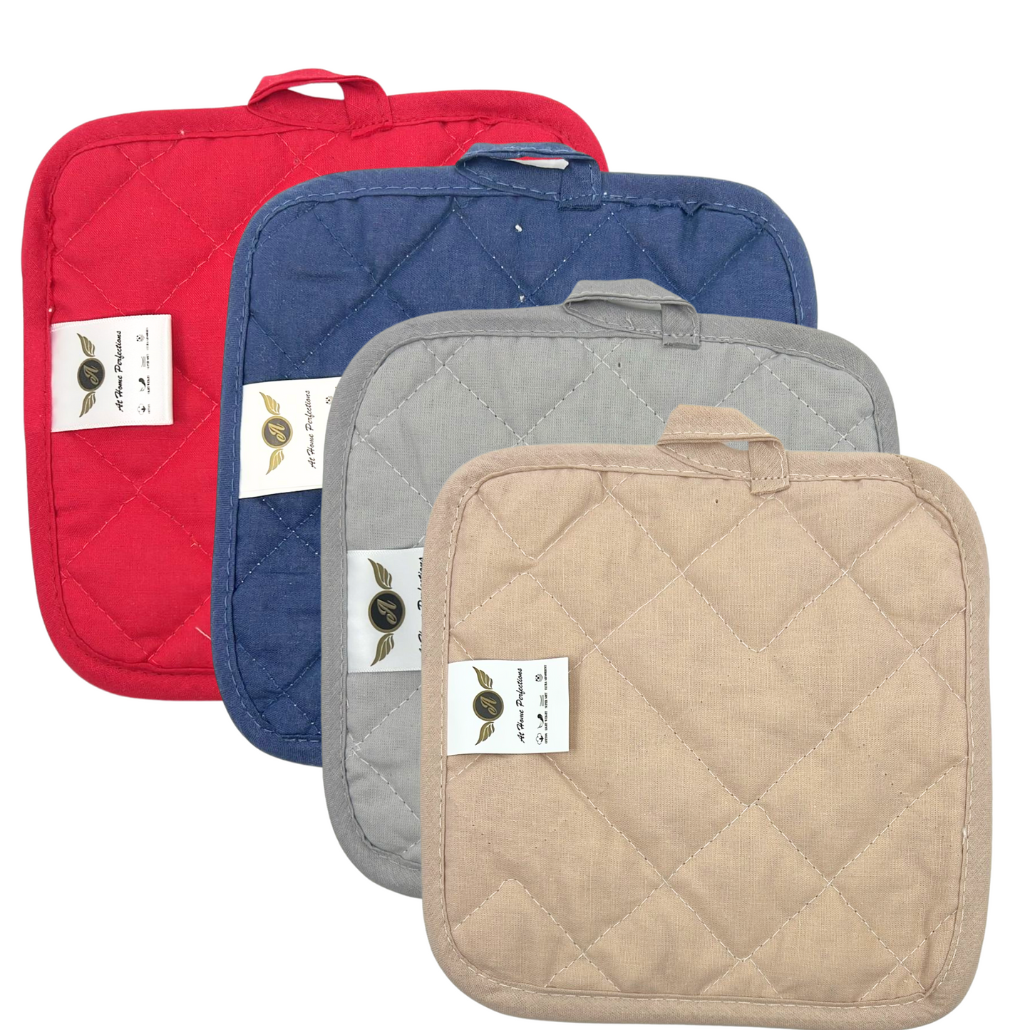 99¢ - Heat Resistant Pot Holder for Oven – Quilted Cotton Hot Pad for Baking, Cooking, and Grilling: 1CT
