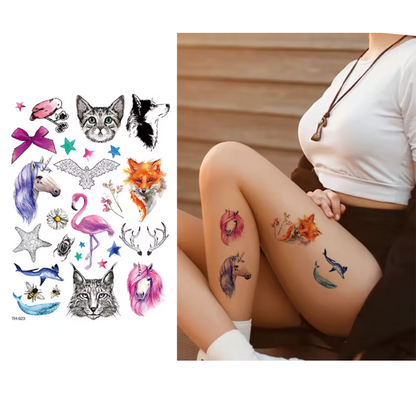 Colored Semi Permanent /Temporary Long-Lasting Tattoo for Kids: 1CT