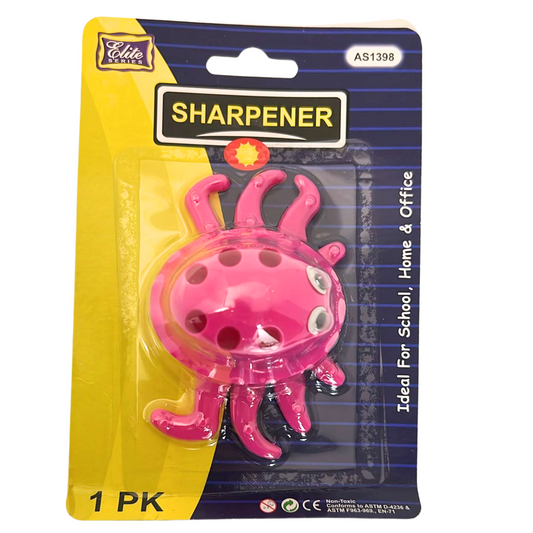 99¢-Octopus Shape Beautiful Single Pencil Sharpener:1CT