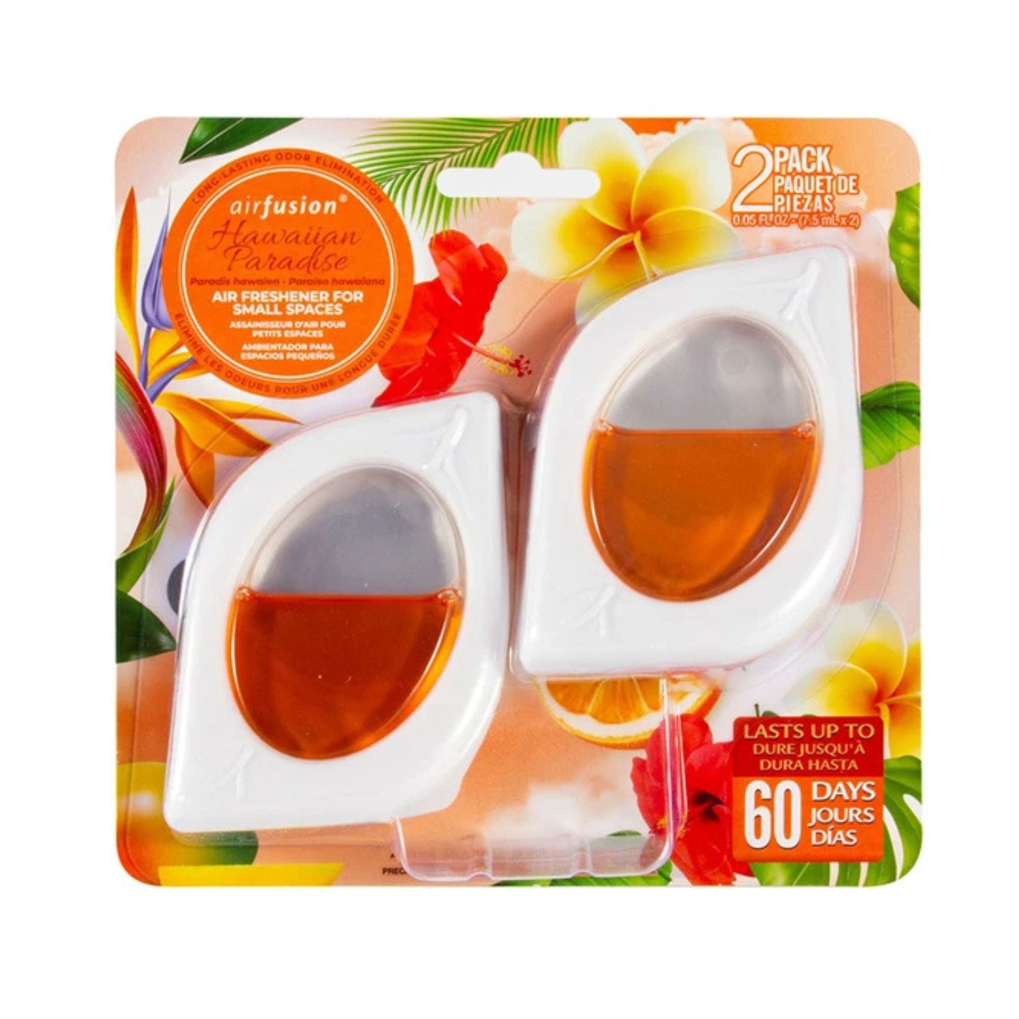 7.5ml Air Fusion Hawaiian Paradise Air Freshener 2 Pack Long Lasting Air Freshioner main product image