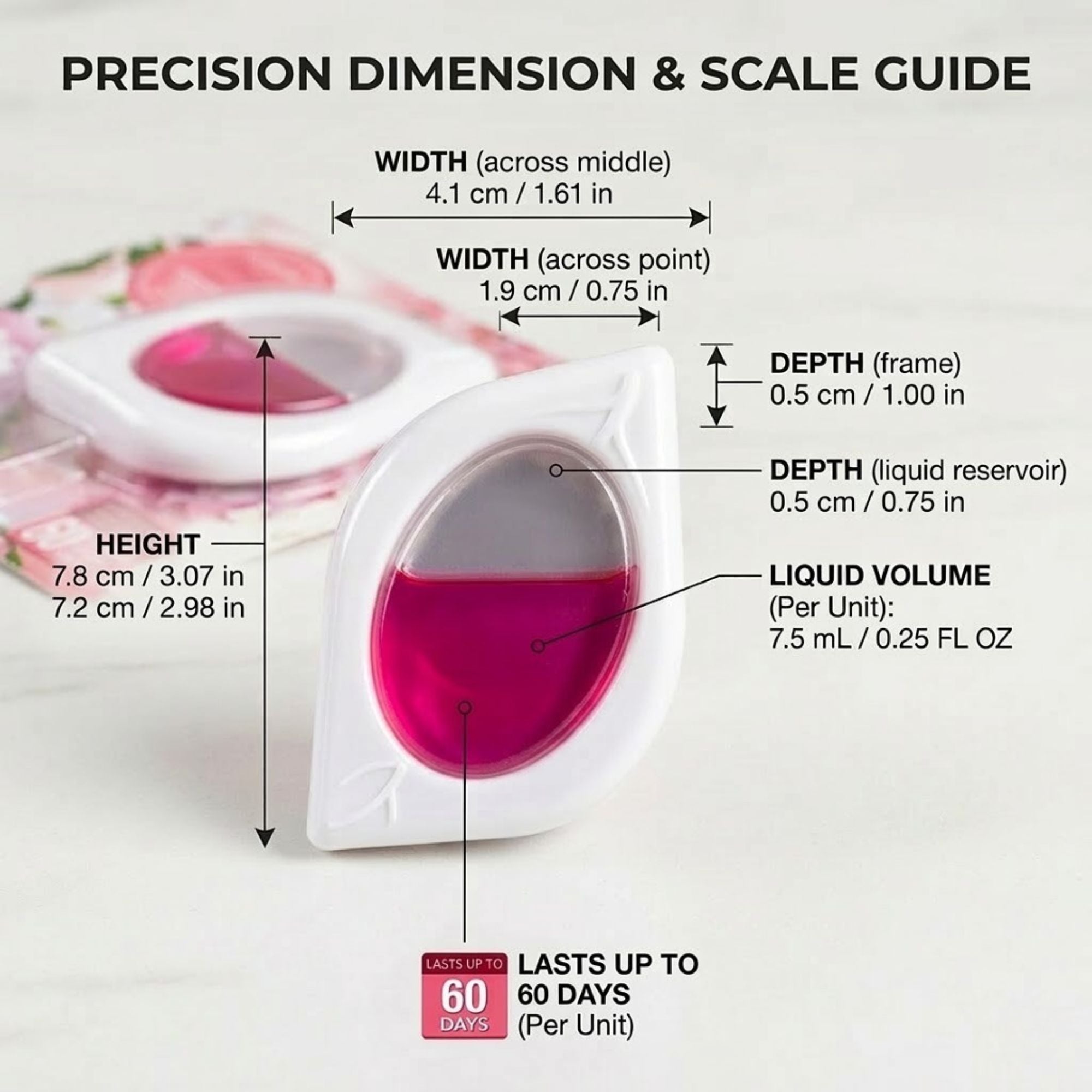 7.5ml Air Fusion Peony Air Freshener 2 Pack Long Lasting Scent Air Freshioner product detail image