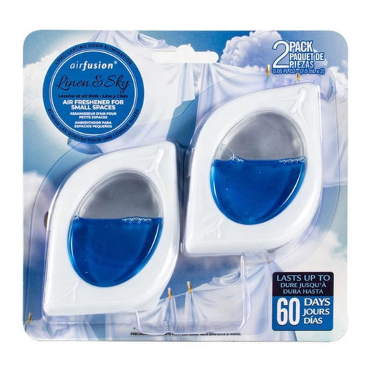 Air Fusion Linen & Sky Air Freshener 2 Pack 7.5ml