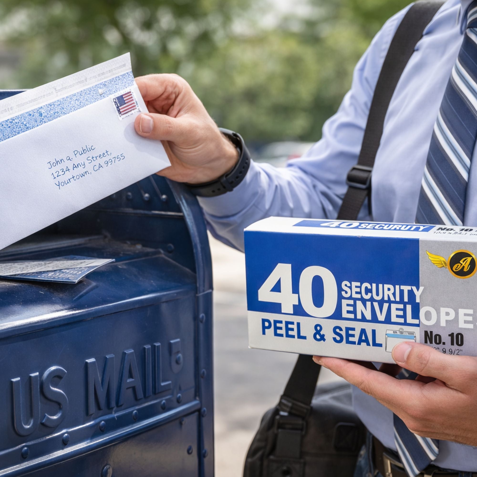 4 ? x 9 ½ Inches No. 10 Security Envelopes Peel and Seal 40 Count size and feature image