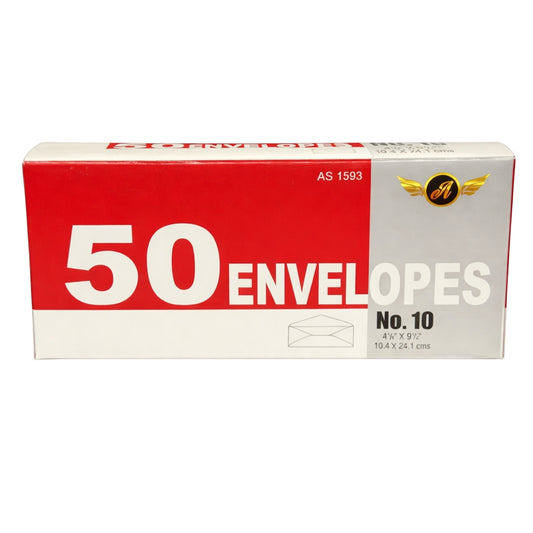 4 ? x 9 ½ Inches No. 10 Regular Envelopes Business Size 50 Count main product image