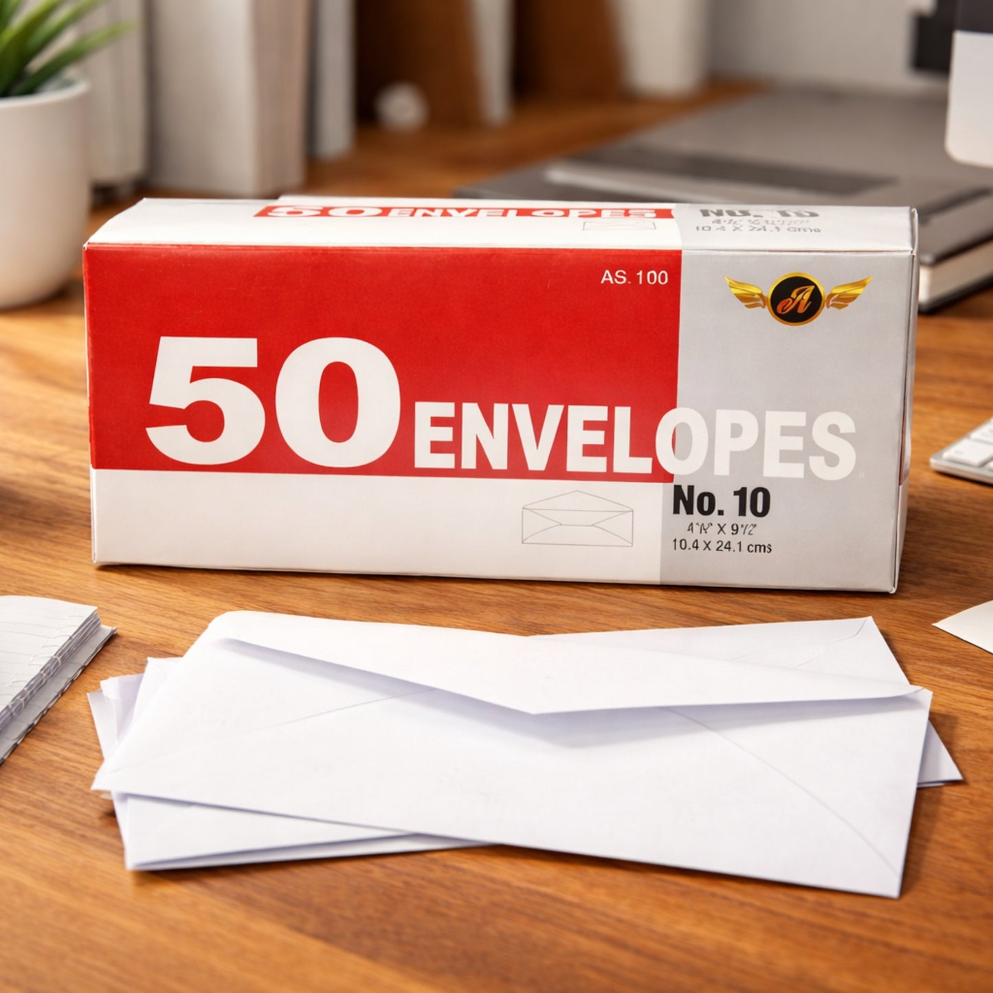 4 ? x 9 ½ Inches No. 10 Regular Envelopes Business Size 50 Count product detail image