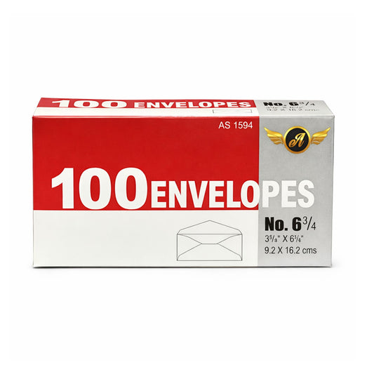 3 ? x 6 ¼ Inches No. 6 ¾ Regular Envelopes Standard Size 100 Count main product image