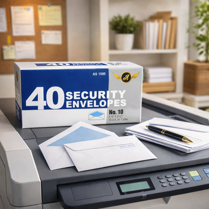 No. 10 Security Envelopes 4-1/8 x 9-1/2 Inch Business Size, 40 Count