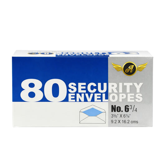3 ? x 6 ¼ Inches No. 6 ¾ Security Envelopes Standard Size 80 Count main product image