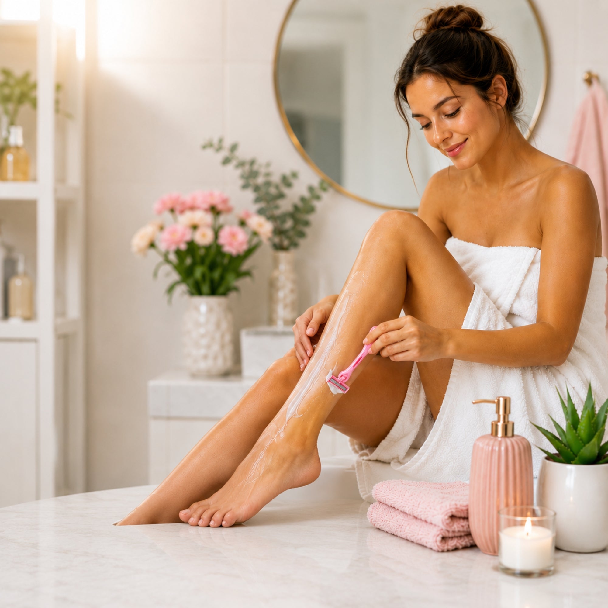 Disposable Women's Razors with Aloe Strip 3 Pack