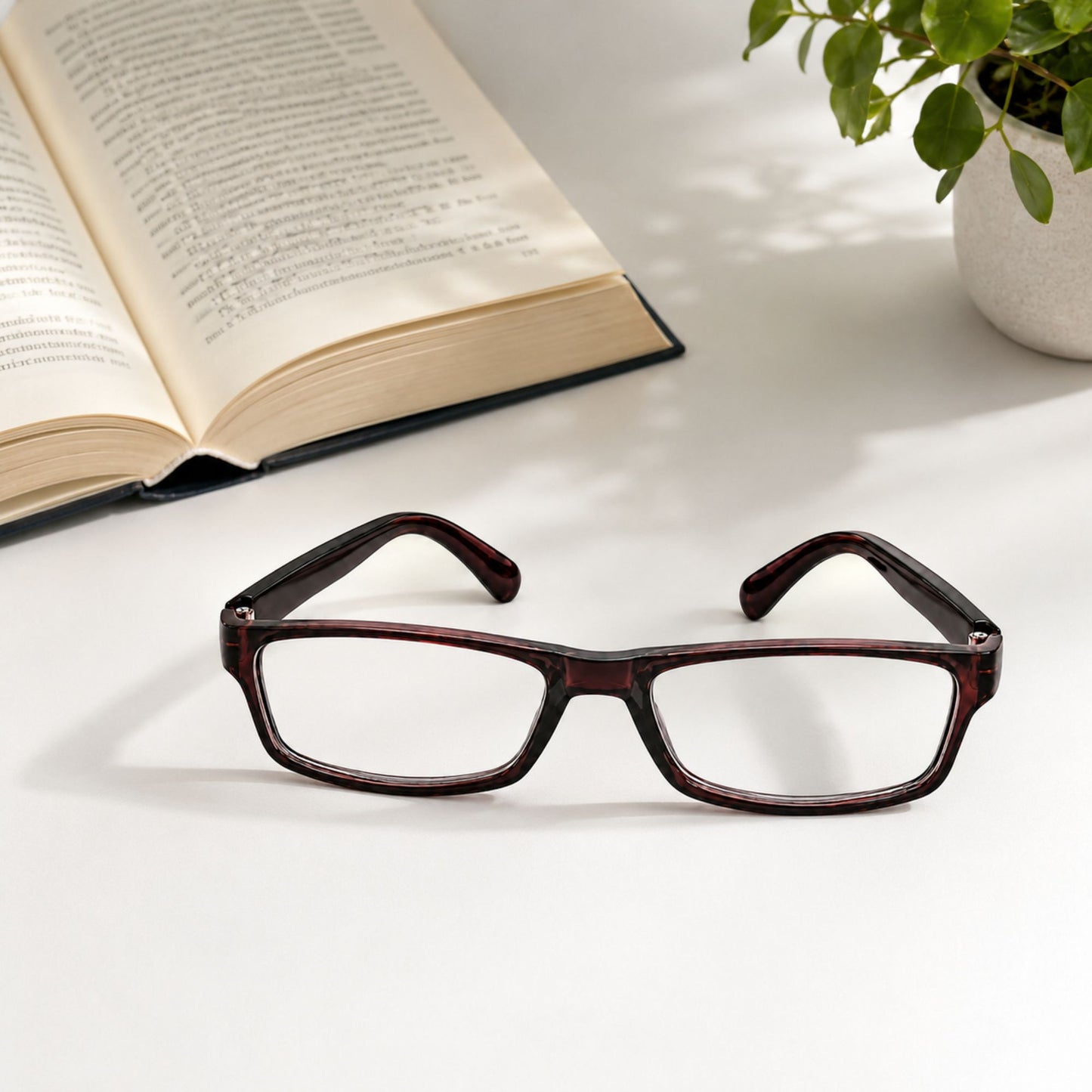 Premium Unisex Reading Glasses Rectangular Eyewear