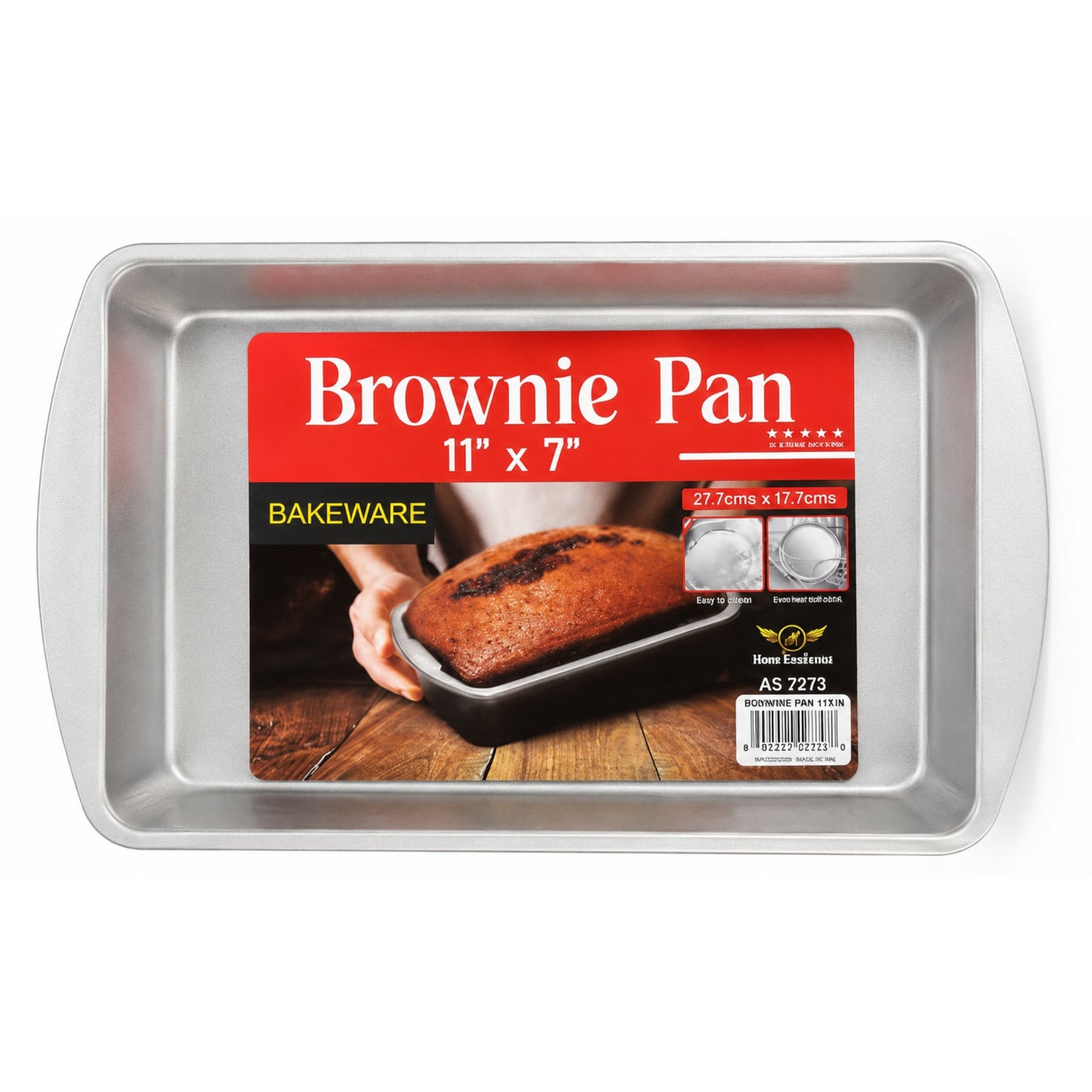 Nonstick 11x7 Inch Pan for Brownies and Desserts