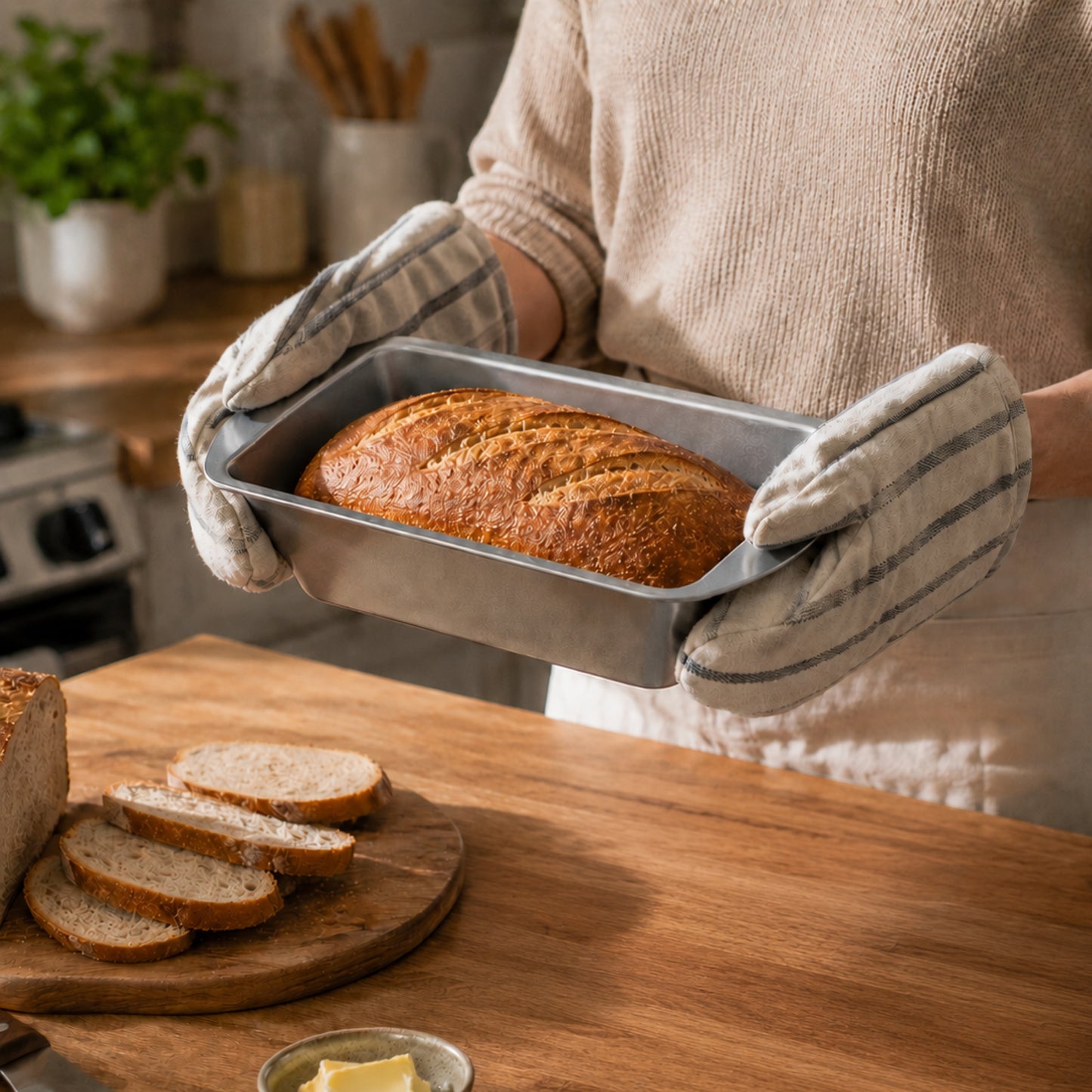 8.4 x 4.4 Inch Nonstick Bakeware Loaf Pan