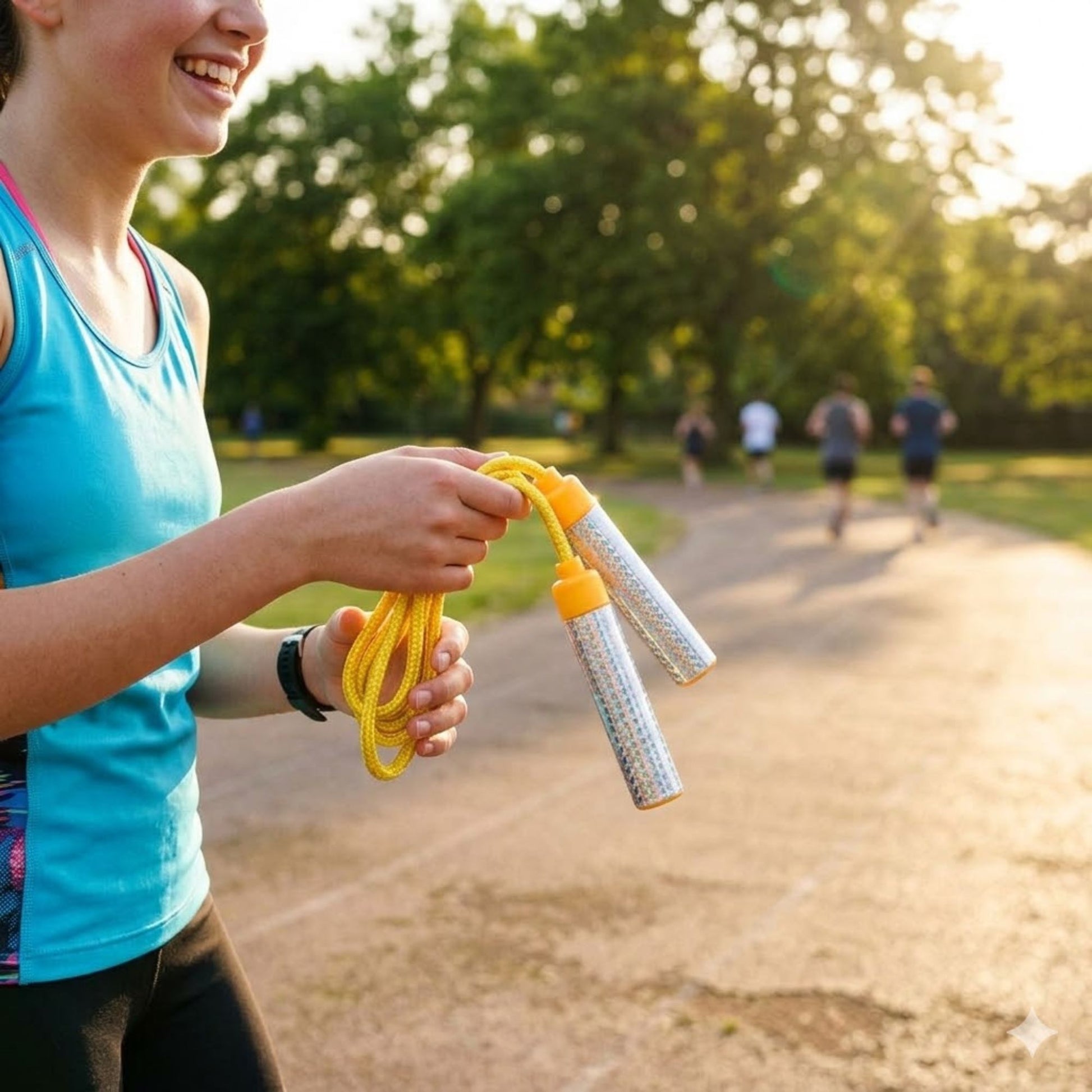 Premium Sparkle Jump Rope – Adjustable Weighted Cable