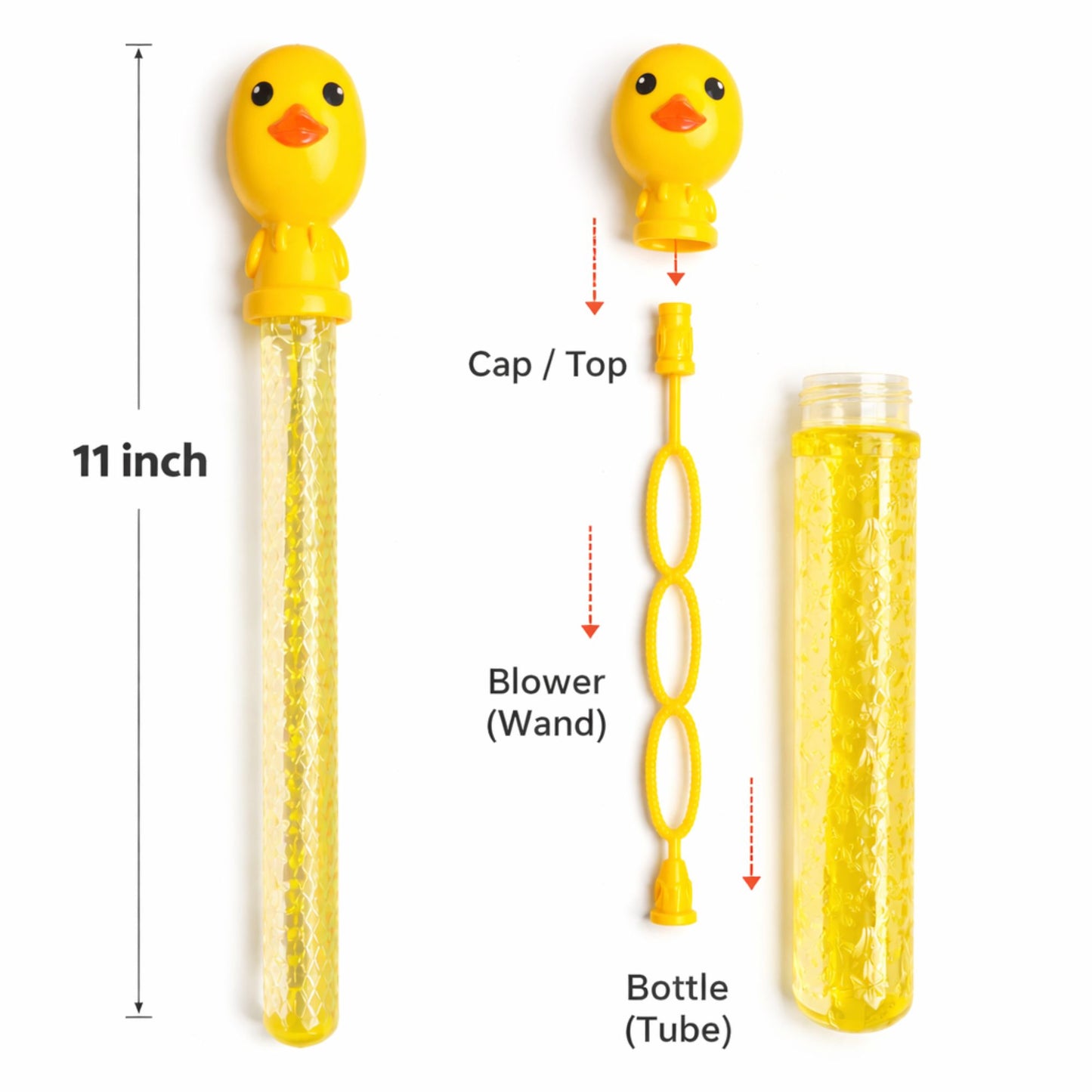 11 Inch Bubble Wand Bottle Toy Kids Long Bubble Maker