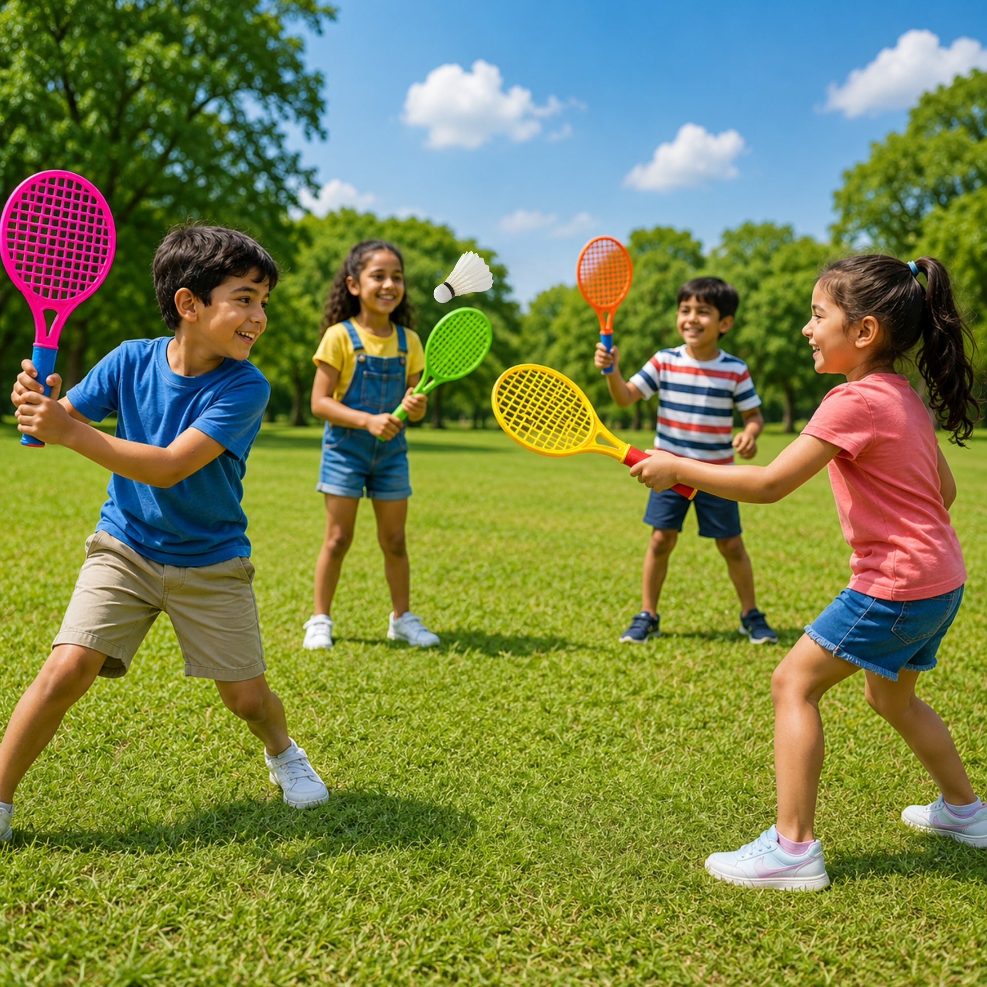 Children's Tennis and Badminton Racket Set