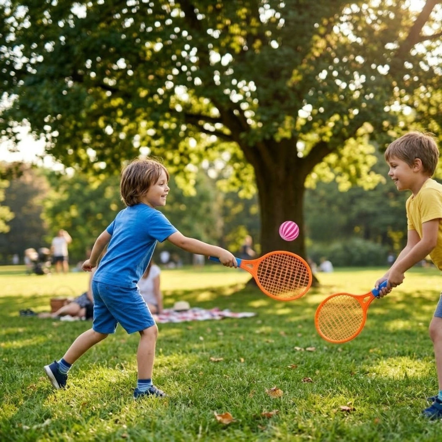 Kids Racket Play Set with Ball and Shuttlecock