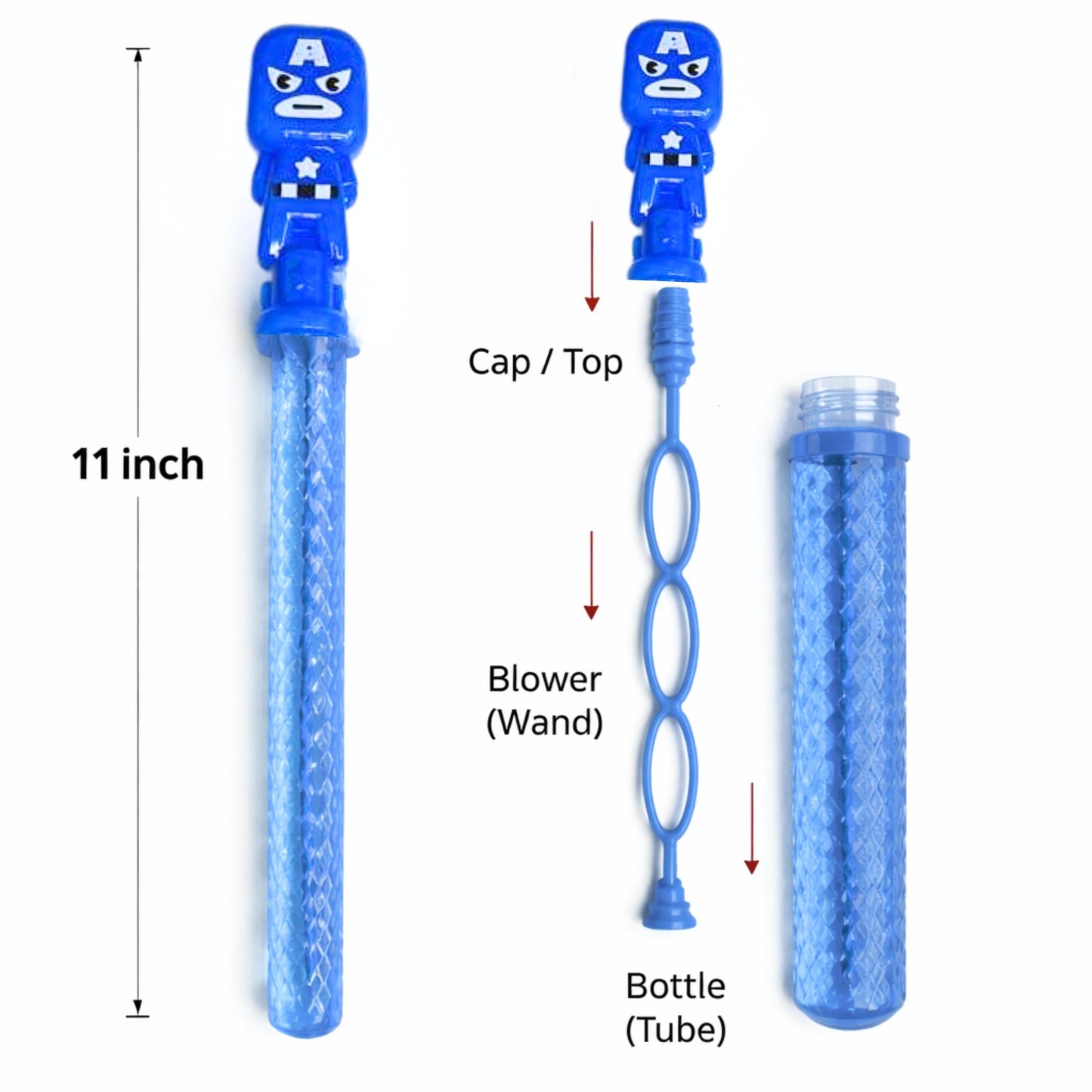 Long 11" Bubble Wand Bottle Toy for Kids Bubble Maker