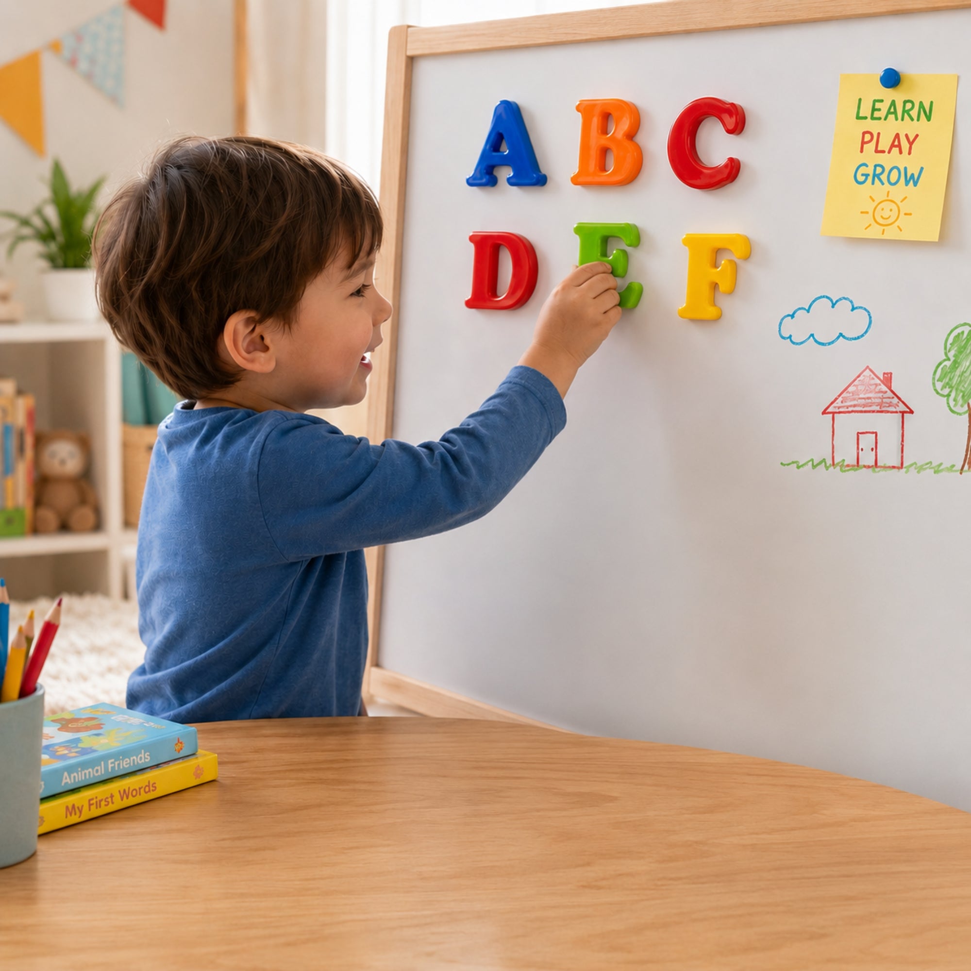 Magnetic Letter Recognition Toy for Preschoolers
