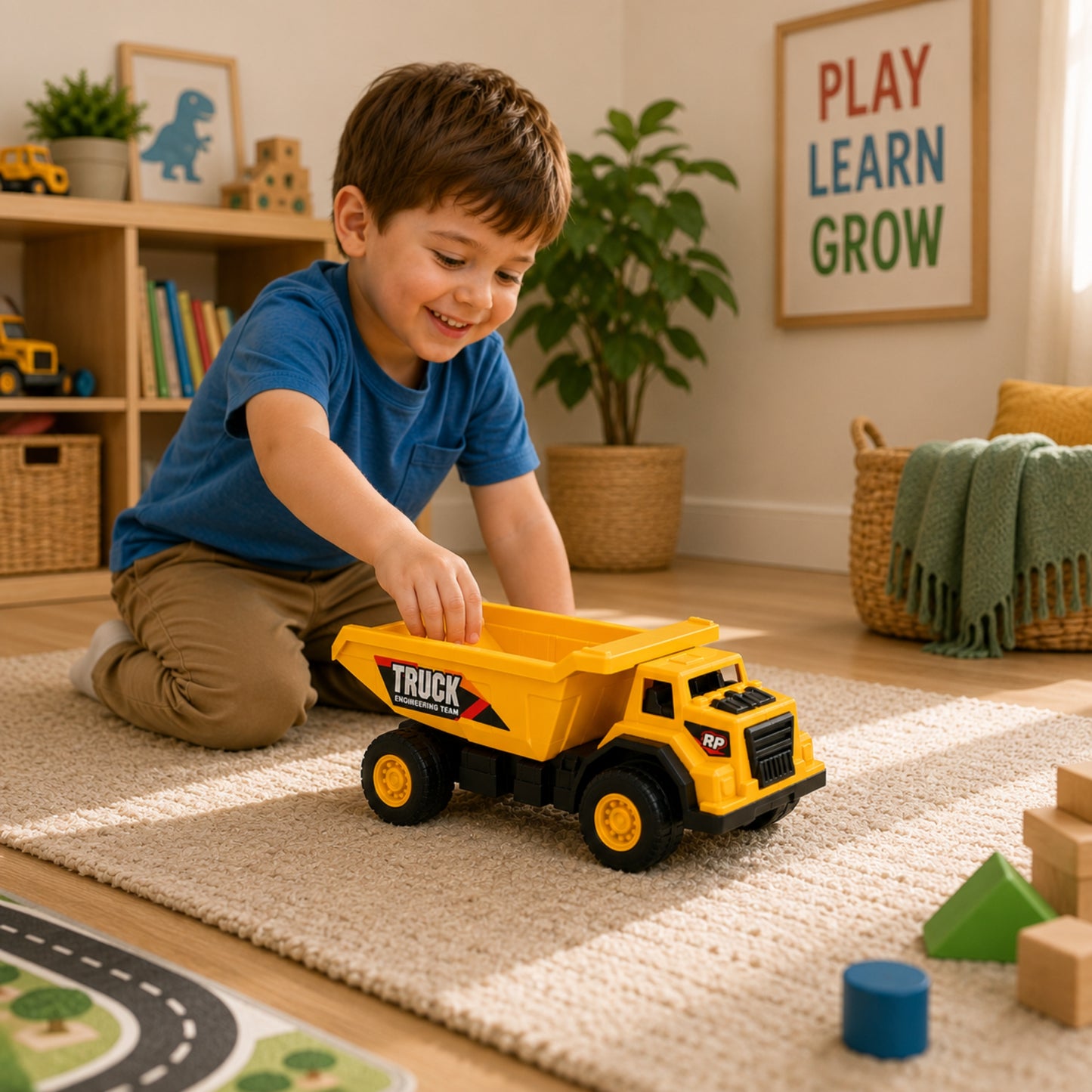 Kids Large Dump Truck for Indoor Outdoor Play