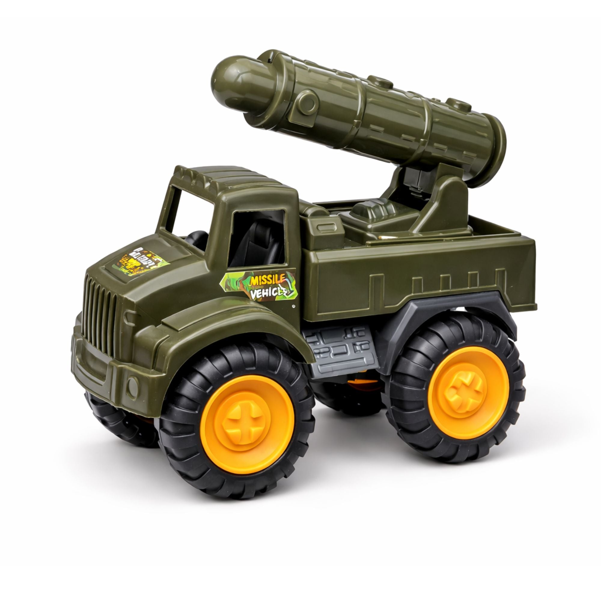 Kids Military Missile Truck Toy Army Vehicle with Launcher Playset Toy, Car main product image