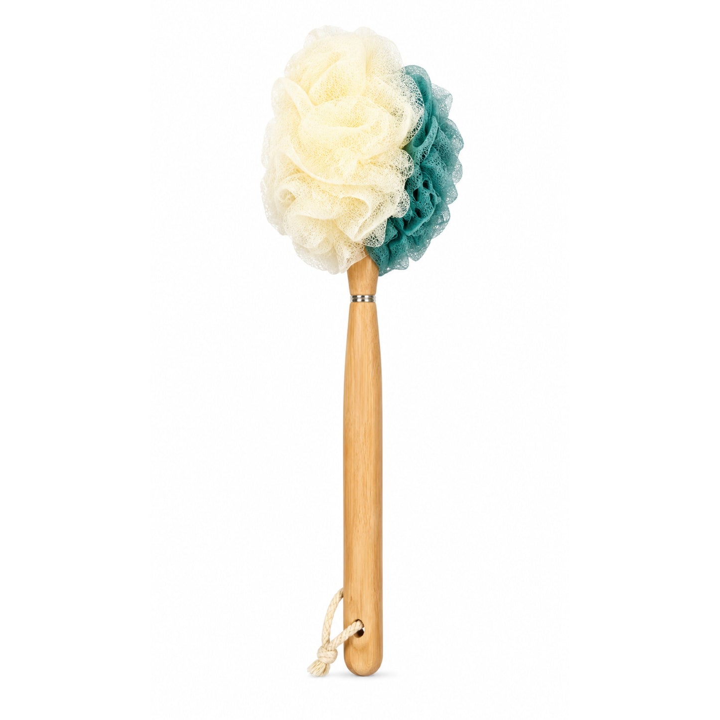 Bamboo Handle Loofah Bath Brush for Natural Skin Exfoliation