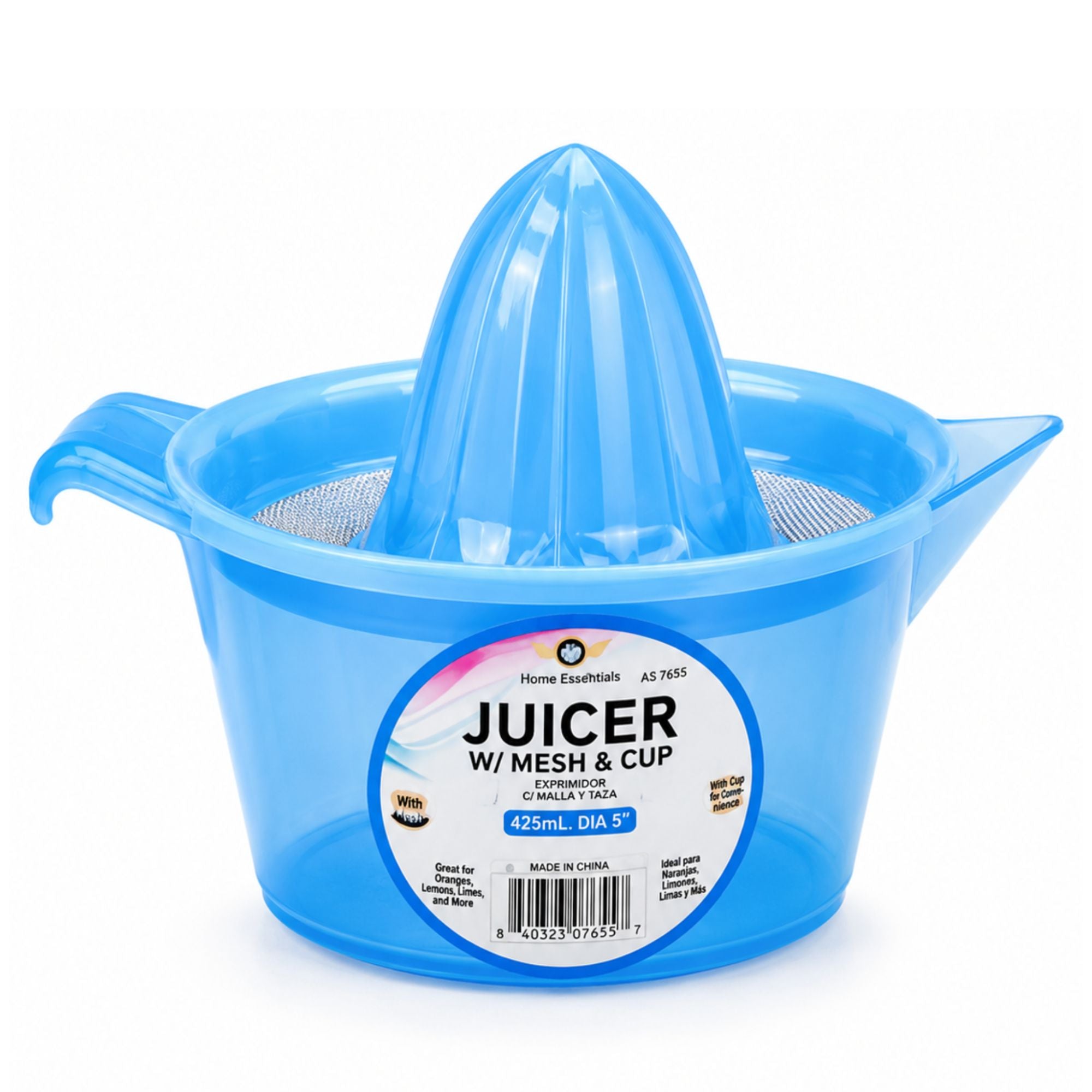 Citrus Fruit Juicer with Mesh Filter and Juice Container