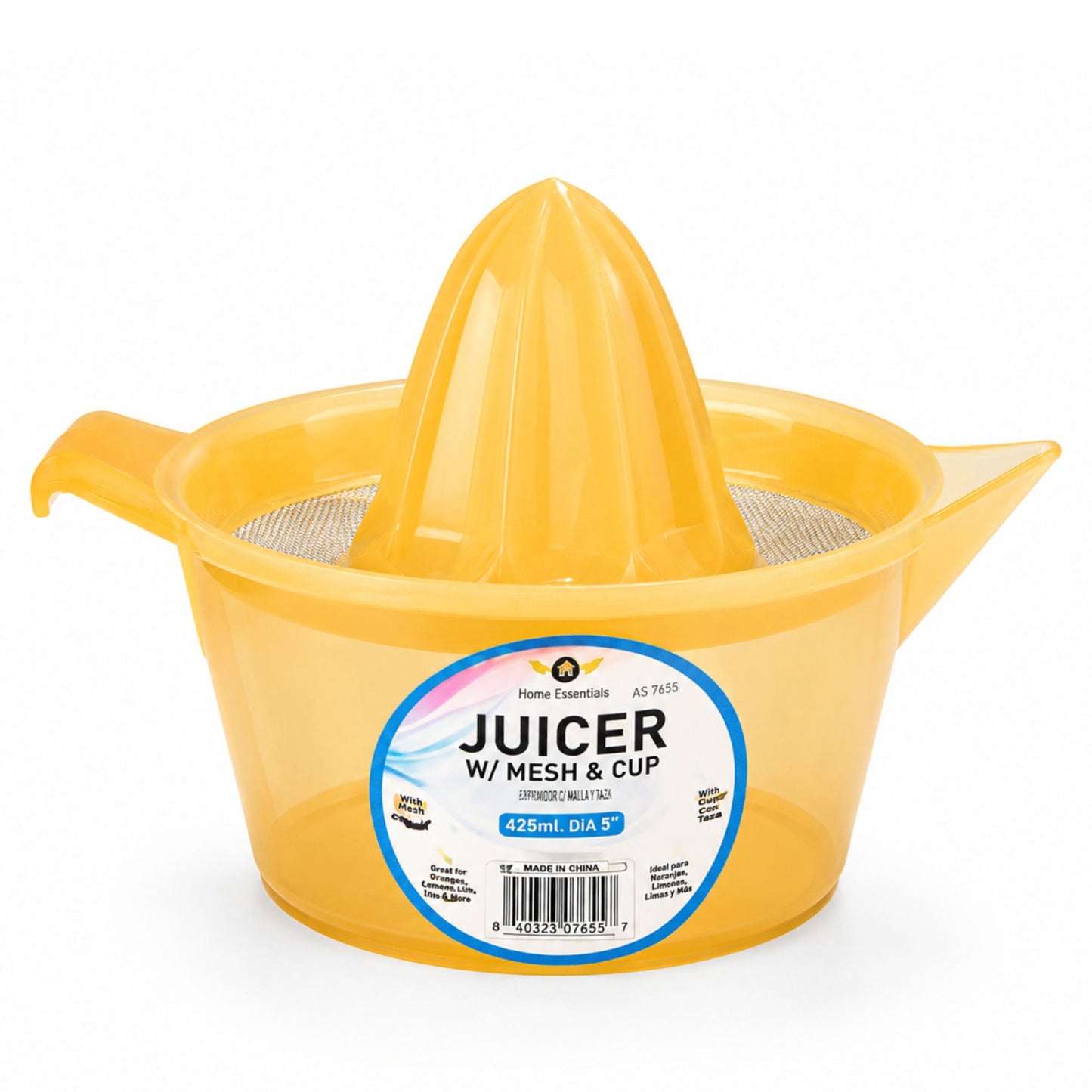 Plastic Citrus Juicer with Mesh Filter for Fresh Juice