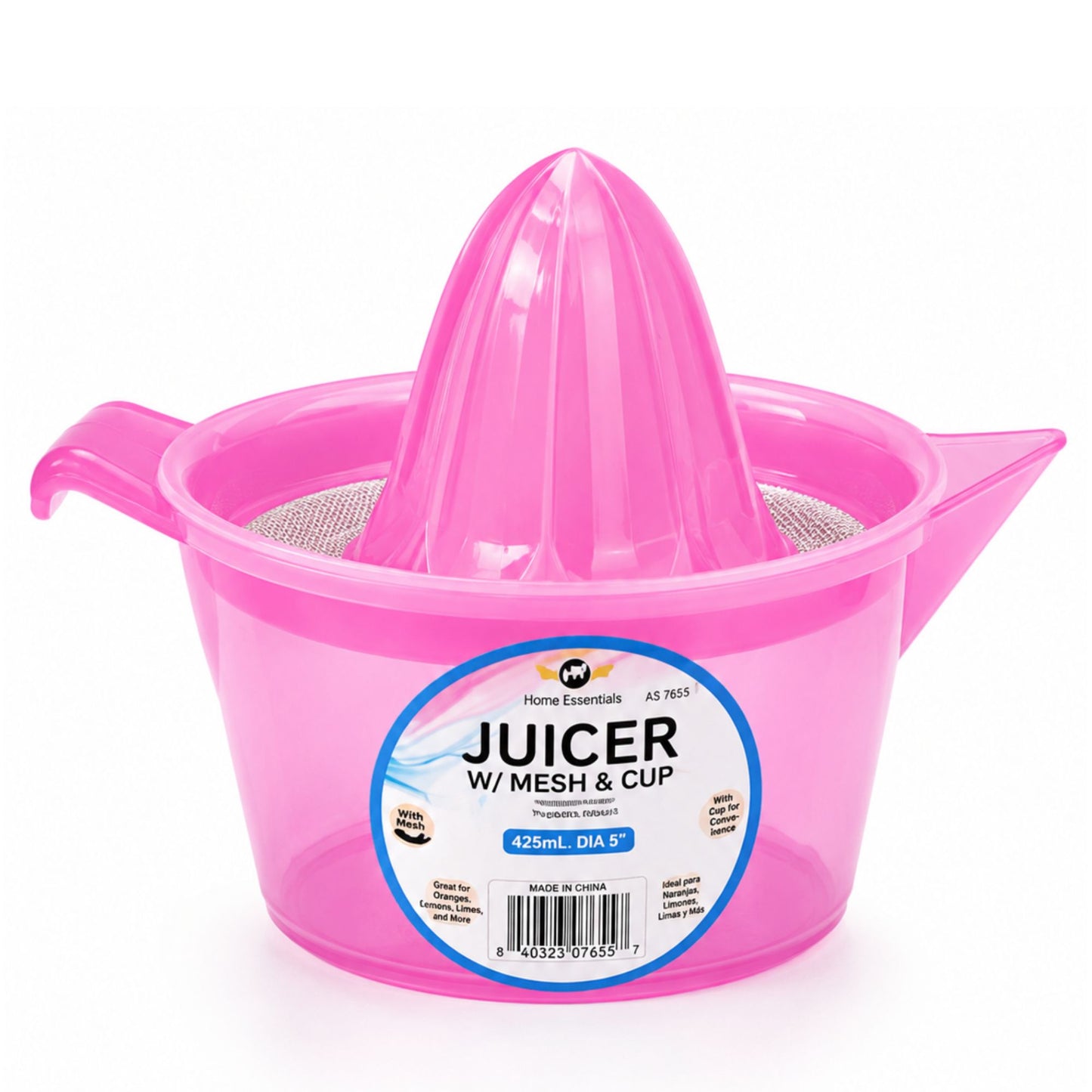 Manual Juice Extractor with Strainer Cup for Citrus Fruits
