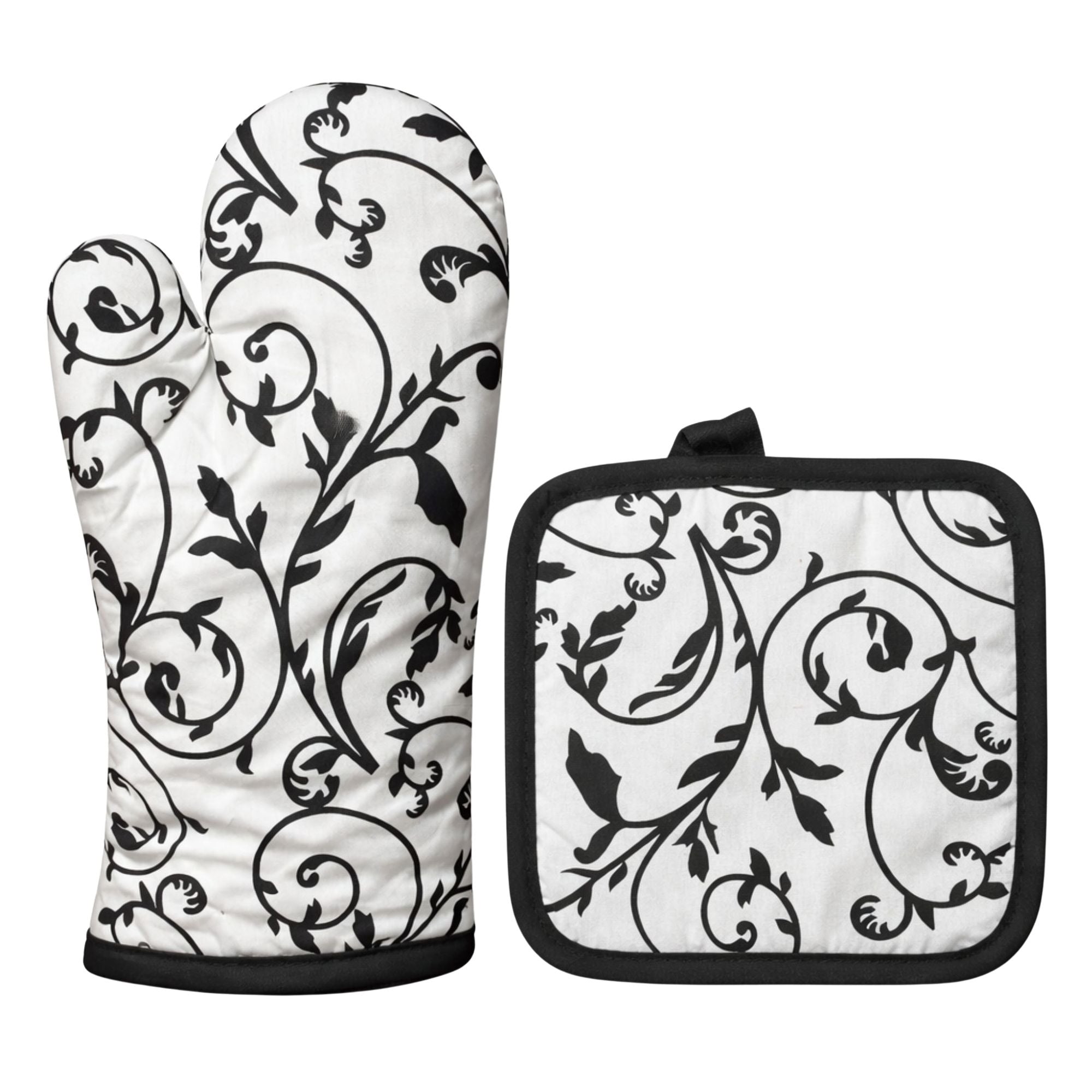 2 Pack Kitchen Oven Mitt & Pot Holder Set Heat Resistant Kitchen Set main product image