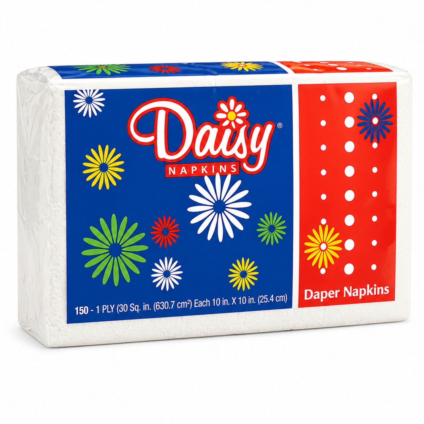 150 ct Daisy Paper Napkins Soft & Absorbent Disposable Napkins main product image