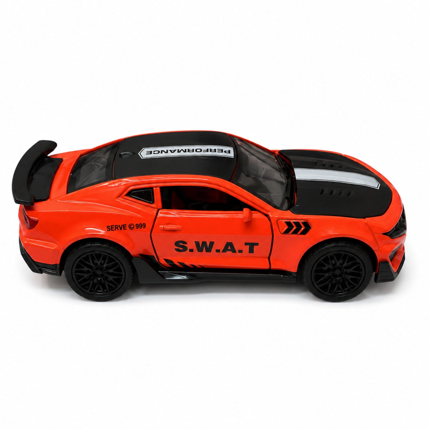 Plastic Racing Sports Car Toy with Opening Doors for Play