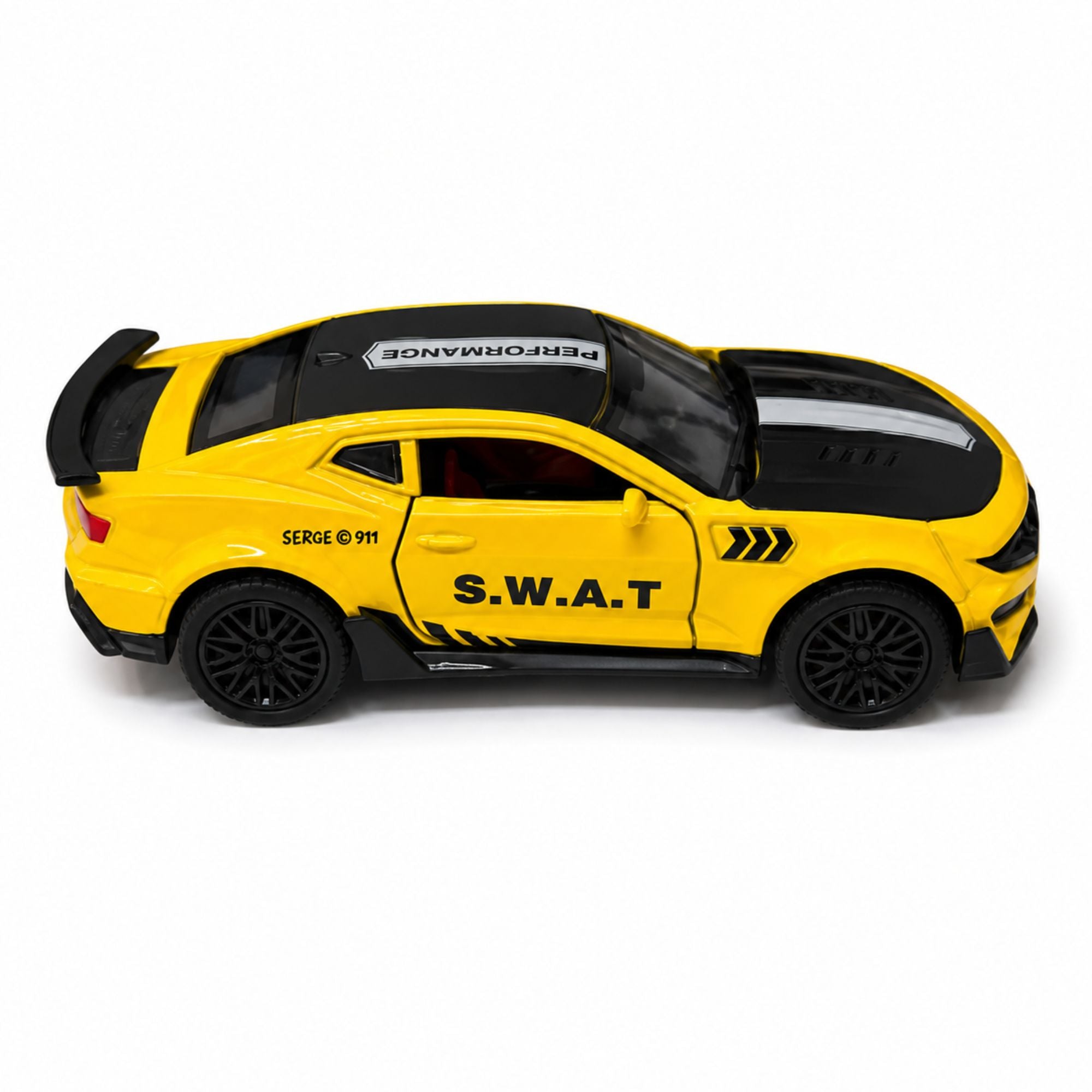 Realistic Plastic Sports Car Toy with Pull Back Action
