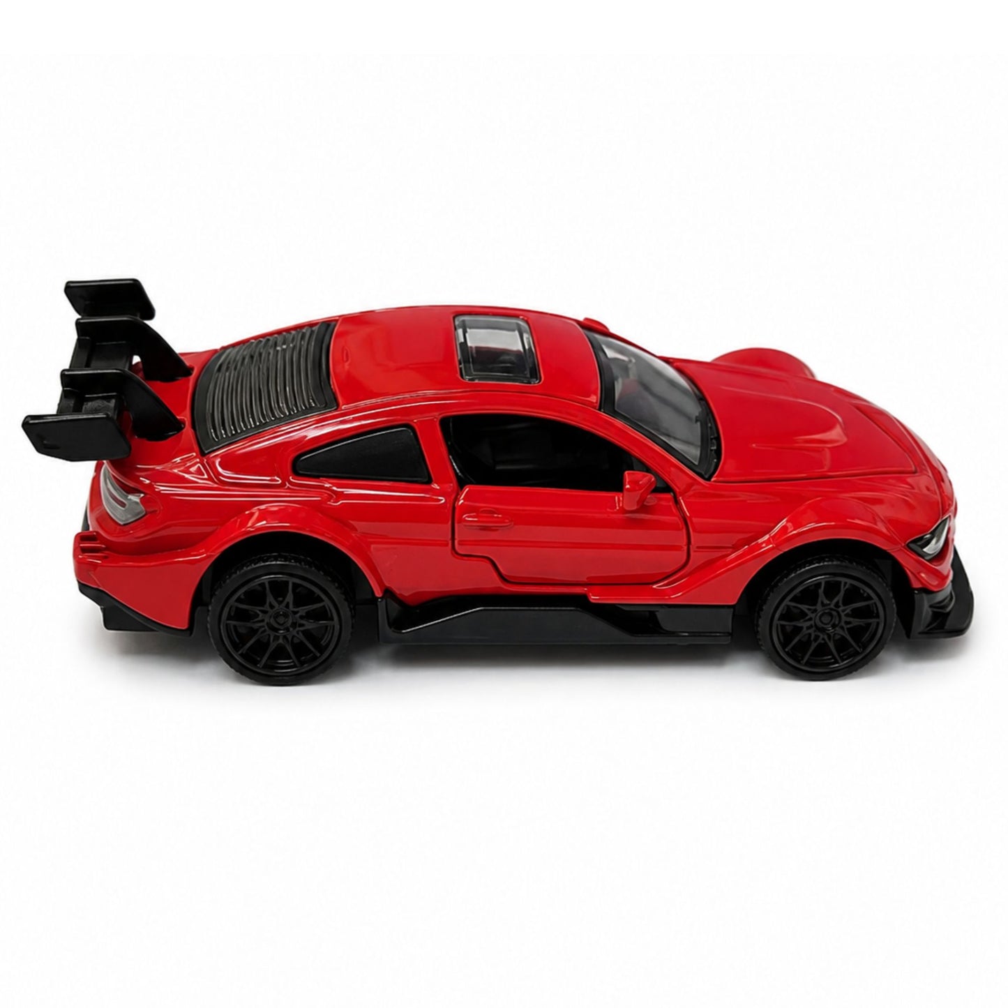 Diecast Racing Sports Car with Opening Doors and Pull Back
