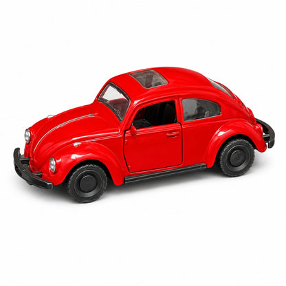 Vintage Diecast Toy Car with Opening Doors & Pull Back Action